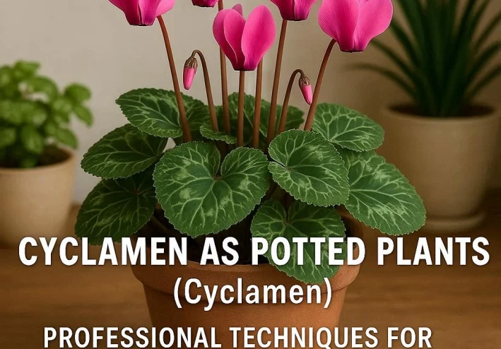 الكزليزم كنباتات بوعاء: تقنيات احترافية لزراعة ورعاية "Cyclamen" داخل المنزل.