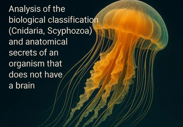 قنديل البحر: تحليل التصنيف البيولوجي (Cnidaria, Scyphozoa) والأسرار التشريحية لكائن لا يمتلك دماغًا.