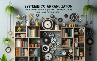 الترتيب المنهجي للكتب: مفتاحك لبيئة منزلية أكثر هدوءًا وإنتاجية