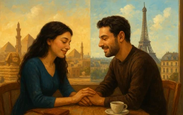  القاهرة وباريس بين قصه حب