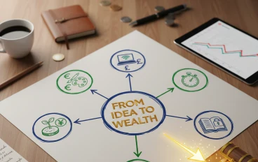 💰 من فكرة إلى ثروة: 7 خطوات عملية لتحويل هواياتك ومهاراتك إلى مدخول شهري إضافي! 