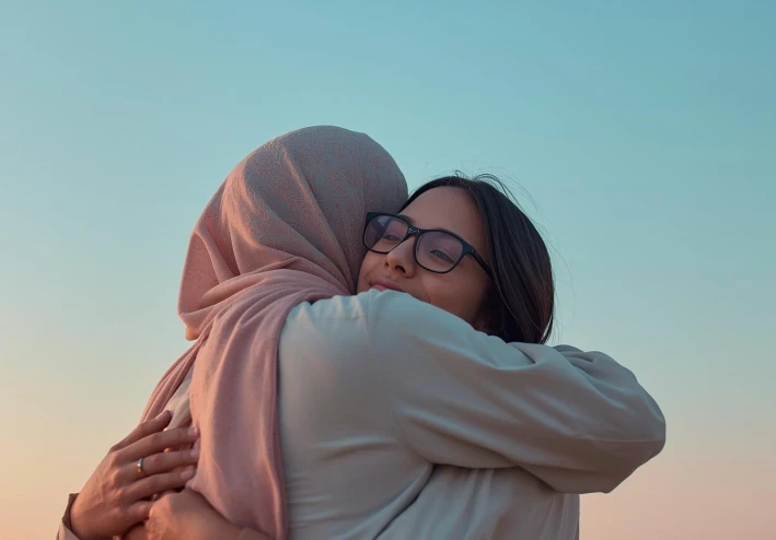 القصة: حين تصافحت القلوب
