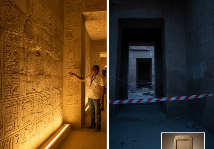 إعادة فتح مقبرة أمنحتب الثالث وحادثة اختفاء لوحة من سقارة