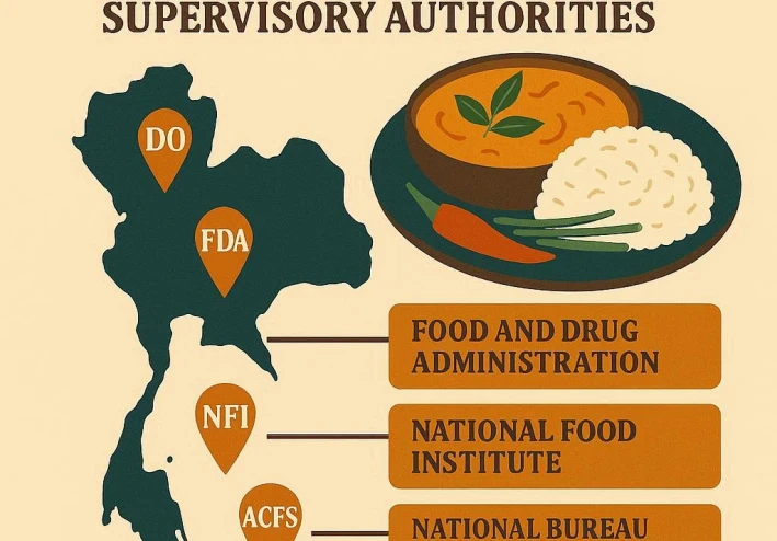 من المزرعة إلى المائدة: خريطة السلطات التايلاندية المشرفة على جودة الأغذية.