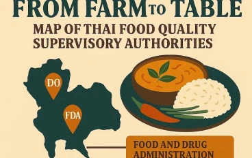 من المزرعة إلى المائدة: خريطة السلطات التايلاندية المشرفة على جودة الأغذية.