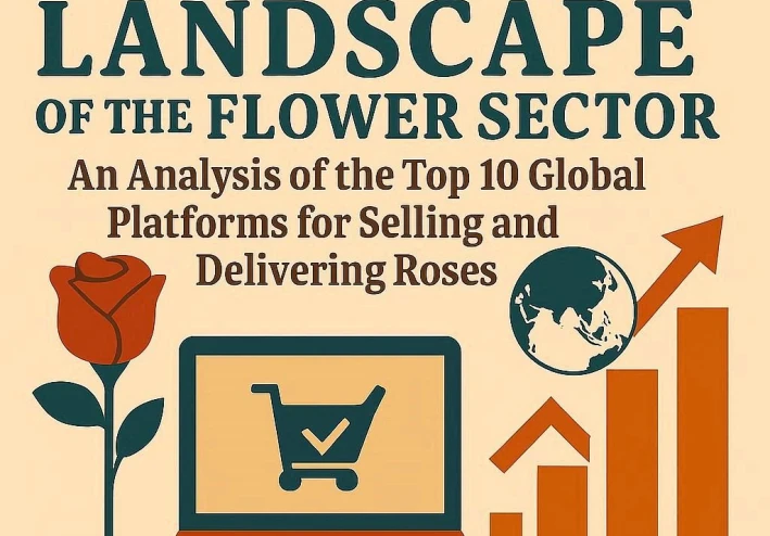 المشهد الرقمي لقطاع الزهور: تحليل لأهم 10 منصات عالمية لبيع وتوصيل الورود