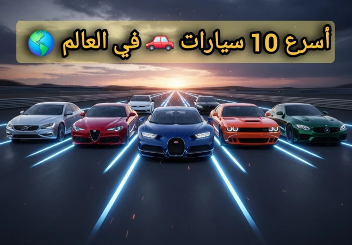 أسرع 10 سيارات 🚗 في العالم 🌎