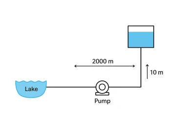 Design of a Pumping System for Water Transfer from a Lake to an Elevated Reservoir