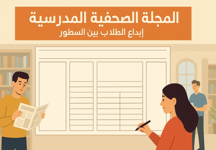 من فكرة إلى لوحة تبهِر الجميع.. كيف تُعد مجلة صحفية مميزة في المكتبة المدرسية