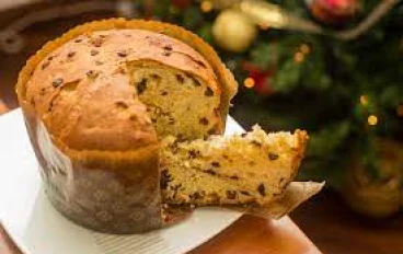 Panettone is a traditional Italian sweet bread that is made with a soft, fluffy dough