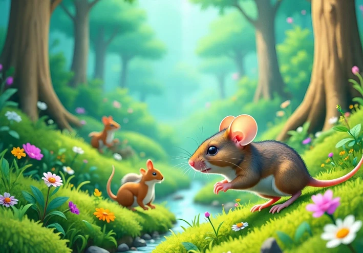 مغامرات فأر في الغابة