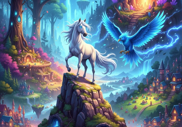 الحصان الشجاع والعالم العجيب