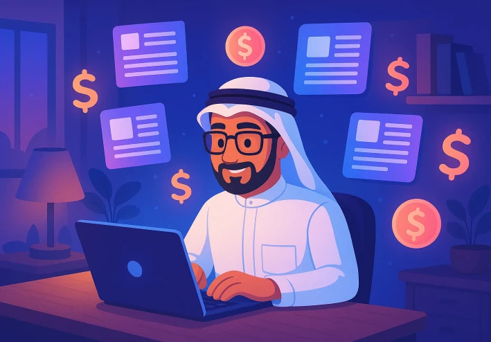 دليلك الشامل للربح من الكتابة في منصة أموالي البحرين 2025