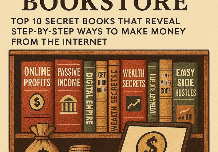 مكتبة المليونير: أفضل 10 كتب سرية تكشف طرق الربح من الإنترنت خطوة بخطوة.