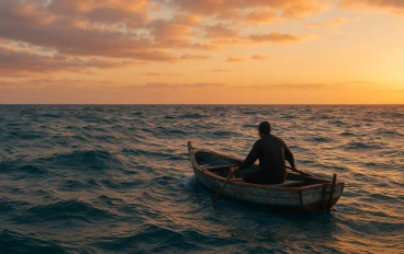 "رحلة صياد مصري تاه في البحر 9 أيام"