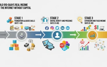  خطة 90 يوم لبناء مصدر دخل حقيقي من الإنترنت بدون رأس مال (بدون خداع)💰 