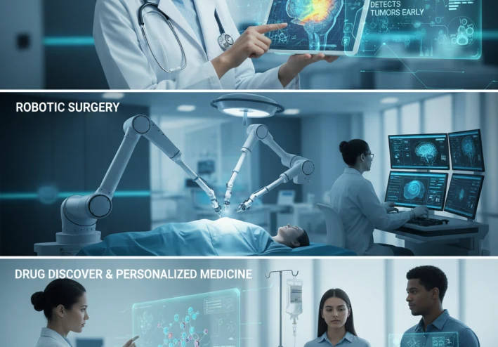 دور الذكاء الاصطناعي فى الرعايه الصحيه والتشخيص الطبي