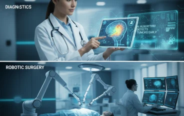 دور الذكاء الاصطناعي فى الرعايه الصحيه والتشخيص الطبي