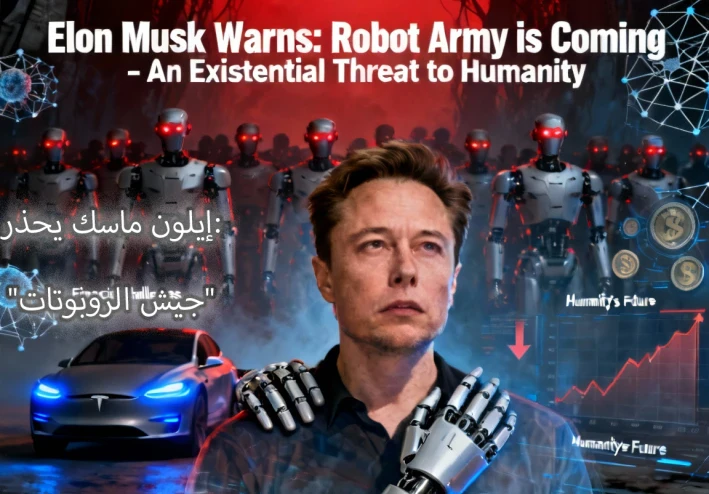 إيلون ماسك يحذر: "جيش الروبوتات" قادم..خطر وجودي على البشرية  ويراهن على الحل!