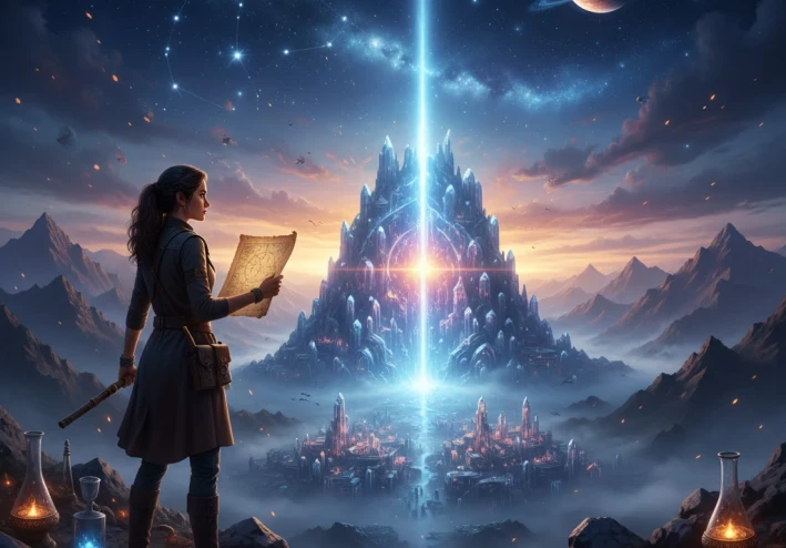 🌟 صعود أريج: رحلة البحث عن المدينة المفقودة