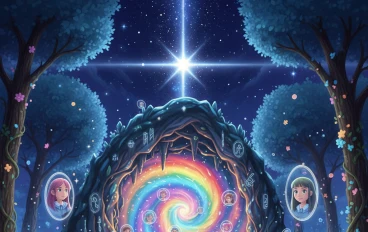 همس الحقيقة في الغابة المضيئة