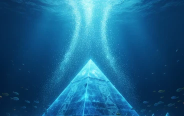 الهرم الكريستالي الغارق