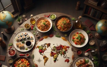  الأكل حول العالم رحلة النكهات وتنوع المذاق