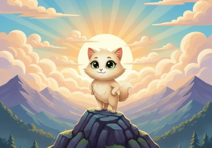 القطة الصغيرة والشمس المفقودة