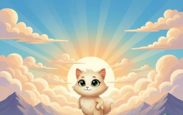 القطة الصغيرة والشمس المفقودة