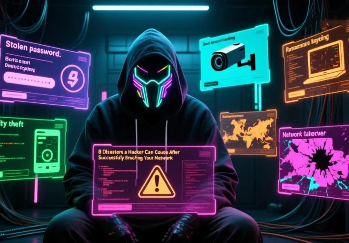 8 كوارث يمكن أن يرتكبها الهاكر عندما ينجح في اختراق شبكتك