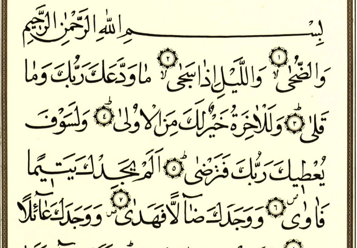 تفسير سورة الضحى