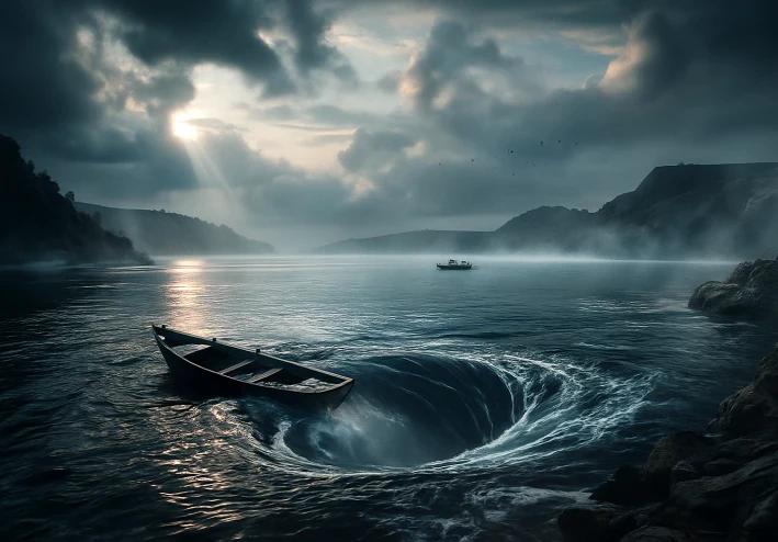 🌀 مثلث برمودا المصري – بحيرة قارون وأسرارها الغامضة