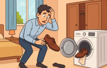 الحذاء الهارب وفوضى الصباح