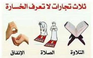 ثلاث تجارات لا تعرف الخسارة  : سرّ بركة قراءة القرآن والصلاة والصدقة في حياة المسلم