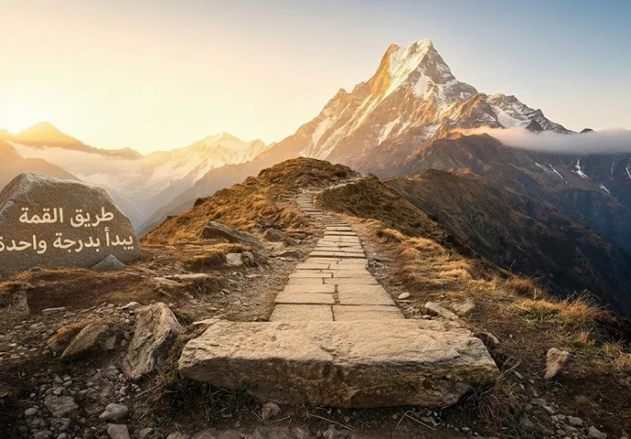 طريق القمة يبدأ بدرجة واحدة
