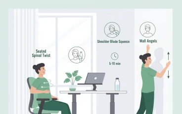 8 Simple Moves for Desk Workers to Relieve Back & Neck Pain
