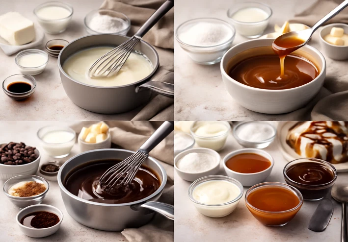 حضّري أروع صوصات السينابون: الأبيض والكراميل والشيكولاتة بطعم الكافيهات