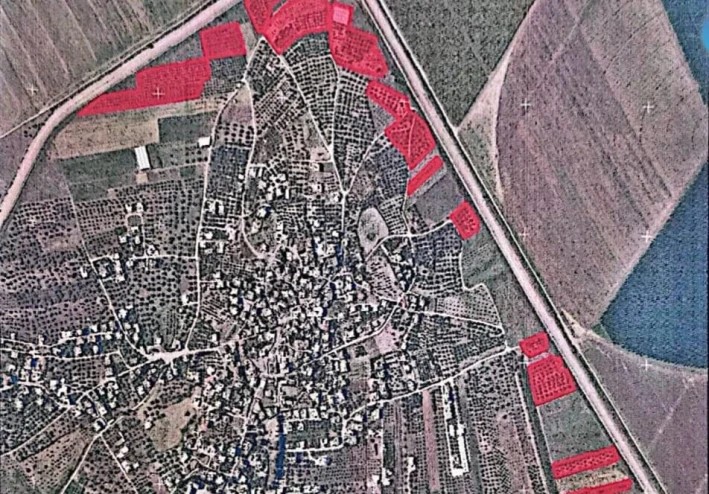 الاحتلال يوجب محو الأشجار على مساحة تمتد 59 دونماً بمحافظة جنين الفلسطينية