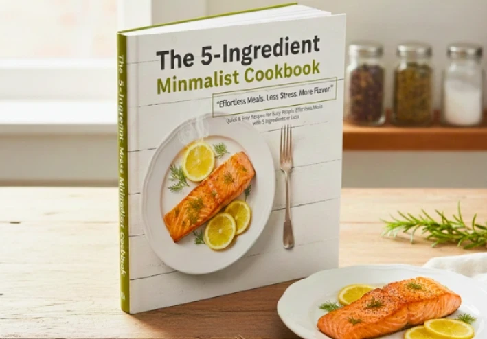 وداعاً لتعقيد المطبخ! اكتشف "كتاب الطبخ البسيط بخمسة مكونات" السر الجديد لتوفير الوقت والمال