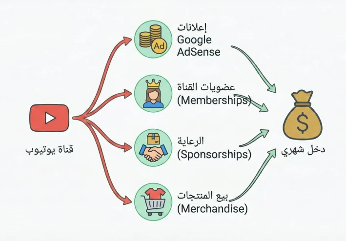 كيفيةتحقيق الأرباح من المبتدئين في YouTube في عام 2025: الدليل الكامل من البداية إلى التميز المتقدم