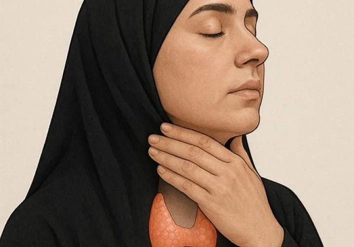 أعراض الغدة الدرقية عند النساء وعلاجها