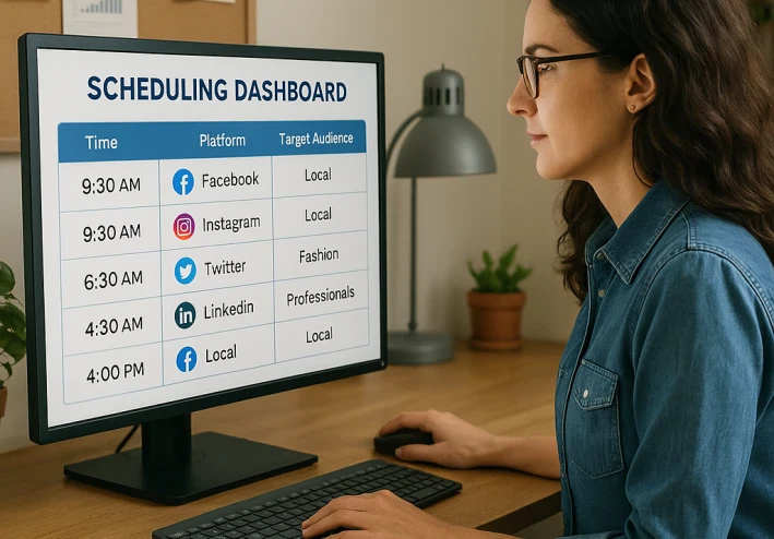 جدولة المحتوى على وسائل التواصل الاجتماعي: بناء خدمات النشر الآلي للشركات المحلية