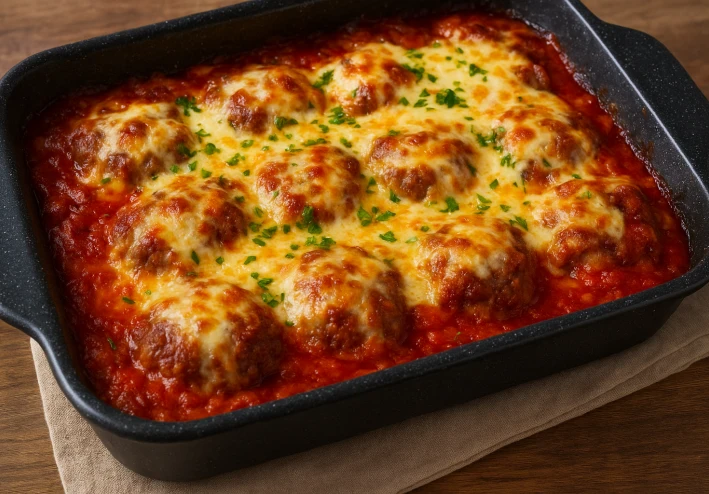 🍽️ طريقة عمل الكفتة بالصينية باللحم وجبن الموزاريلا والشيدر — وصفة عائلية غنية ولذيذة