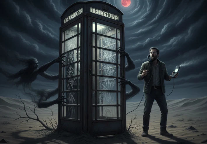 📞 كابينة الاتصال الأخيرة: رعب هاتف الصحراء 📞