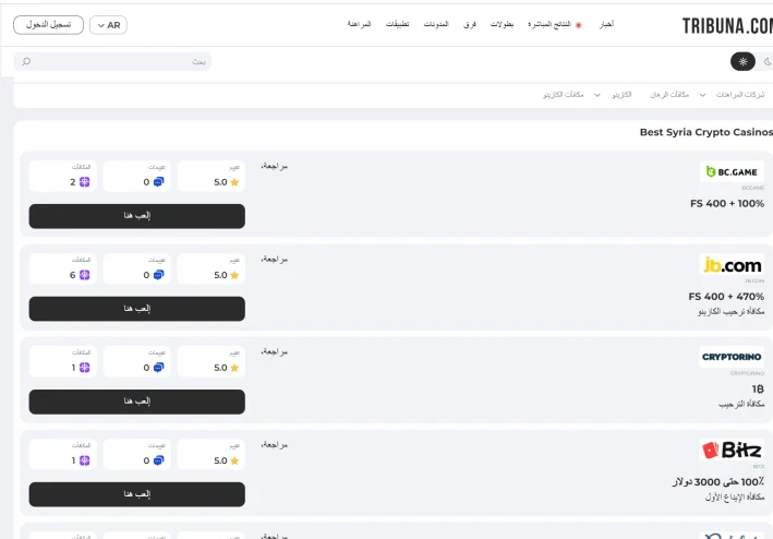 كازينوهات العملات المشفرة في سوريا: اللعب الآمن في عالم غير منظم