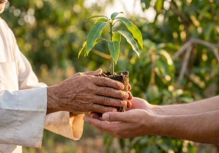 عندما عهد لي والدي  بشجرة: رحلة النضج والمسؤولية