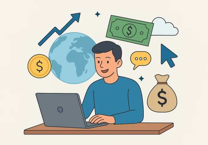 هل الربح من الإنترنت حقيقي؟ تجربتي وأفضل الطرق للمبتدئين في 2025