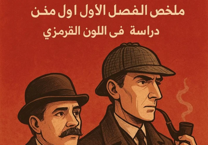 البداية التي صنعت أسطورة شيرلوك هولمز | ملخص الفصل الأول من دراسة في اللون القرمزي