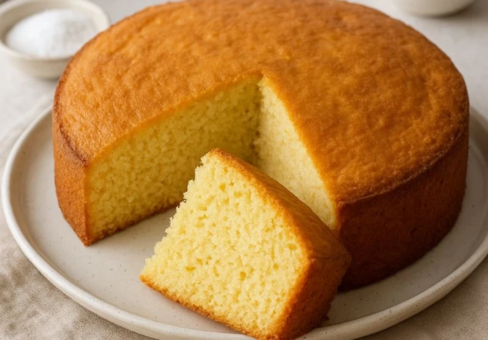 🌾🎂 طريقة عمل كيكة الدخن الإسفنجية — كيكة صحية بقوام خفيف وطعم رائع