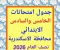 صورة مقال  رسميًا.. جدول امتحانات الصفين الخامس والسادس الابتدائي بالاسكندرية  الترم الأول 2024/2025    المواعيد كاملة ونصائح مهمة لأولياء الأمور